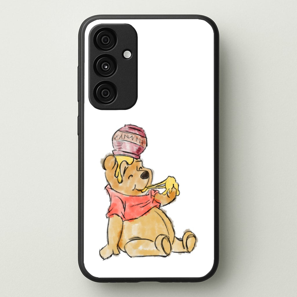 Winnie Sketch - Disney Phone Case for Galaxy A55