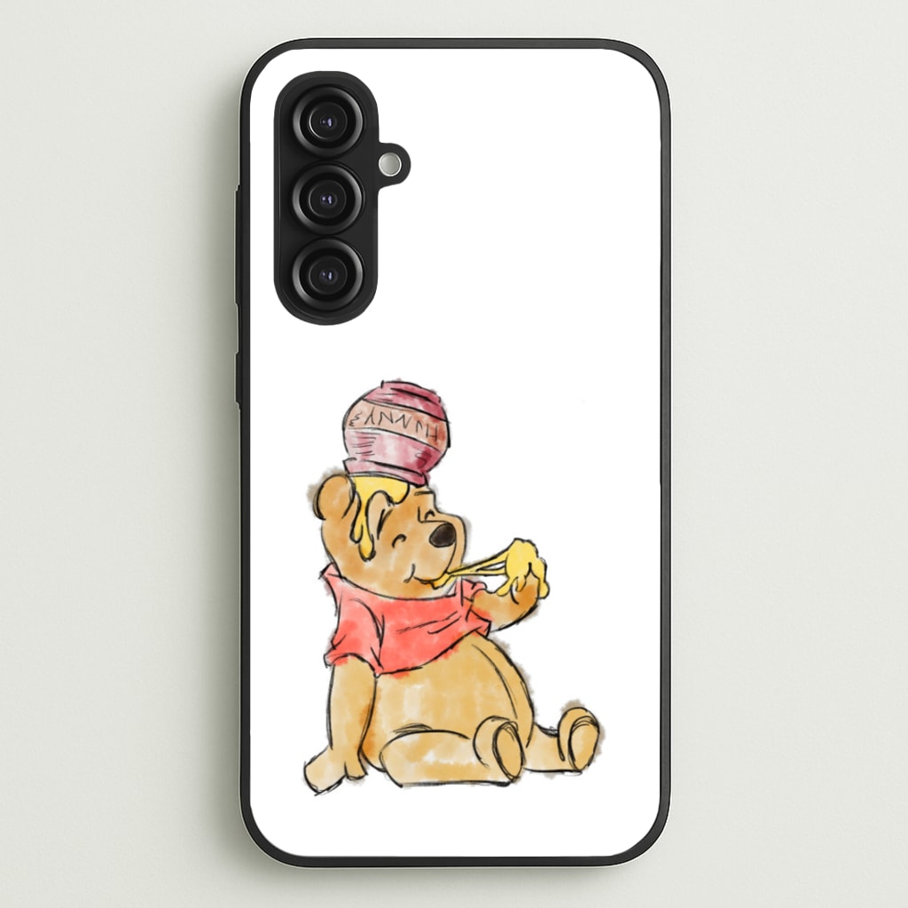 Winnie Sketch - Disney Phone Case for Galaxy S23FE