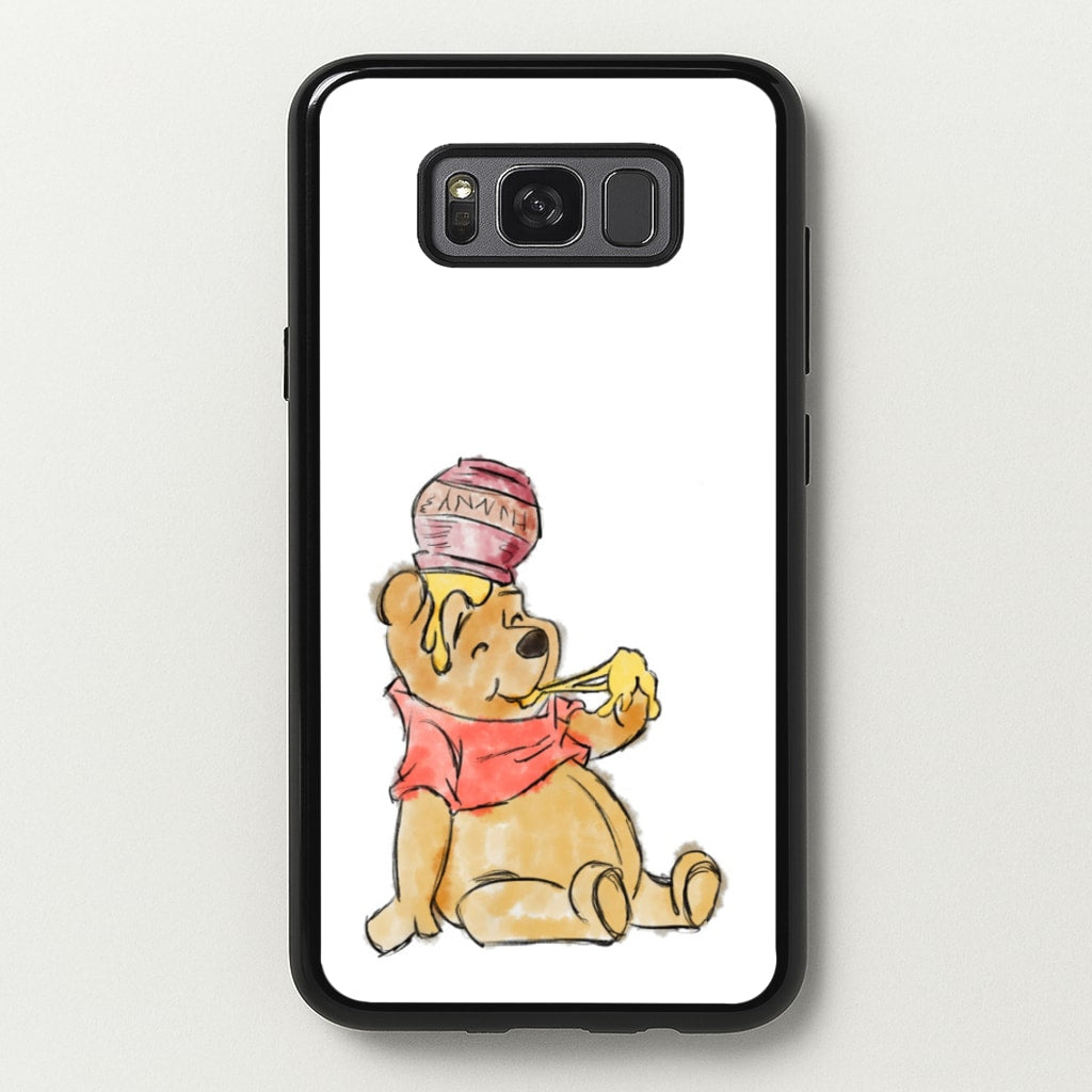 Winnie Sketch - Disney Phone Case for Galaxy S8