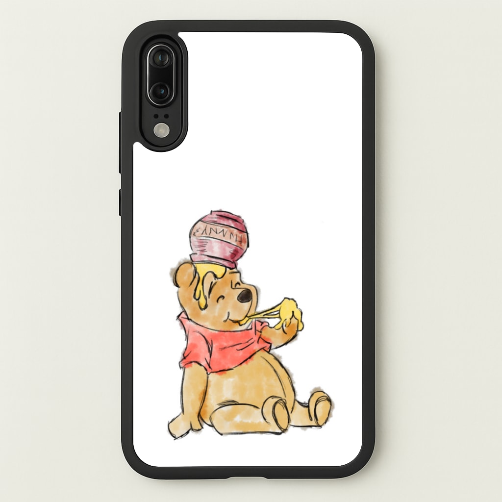 Winnie Sketch - Disney Phone Case for Huawei P20