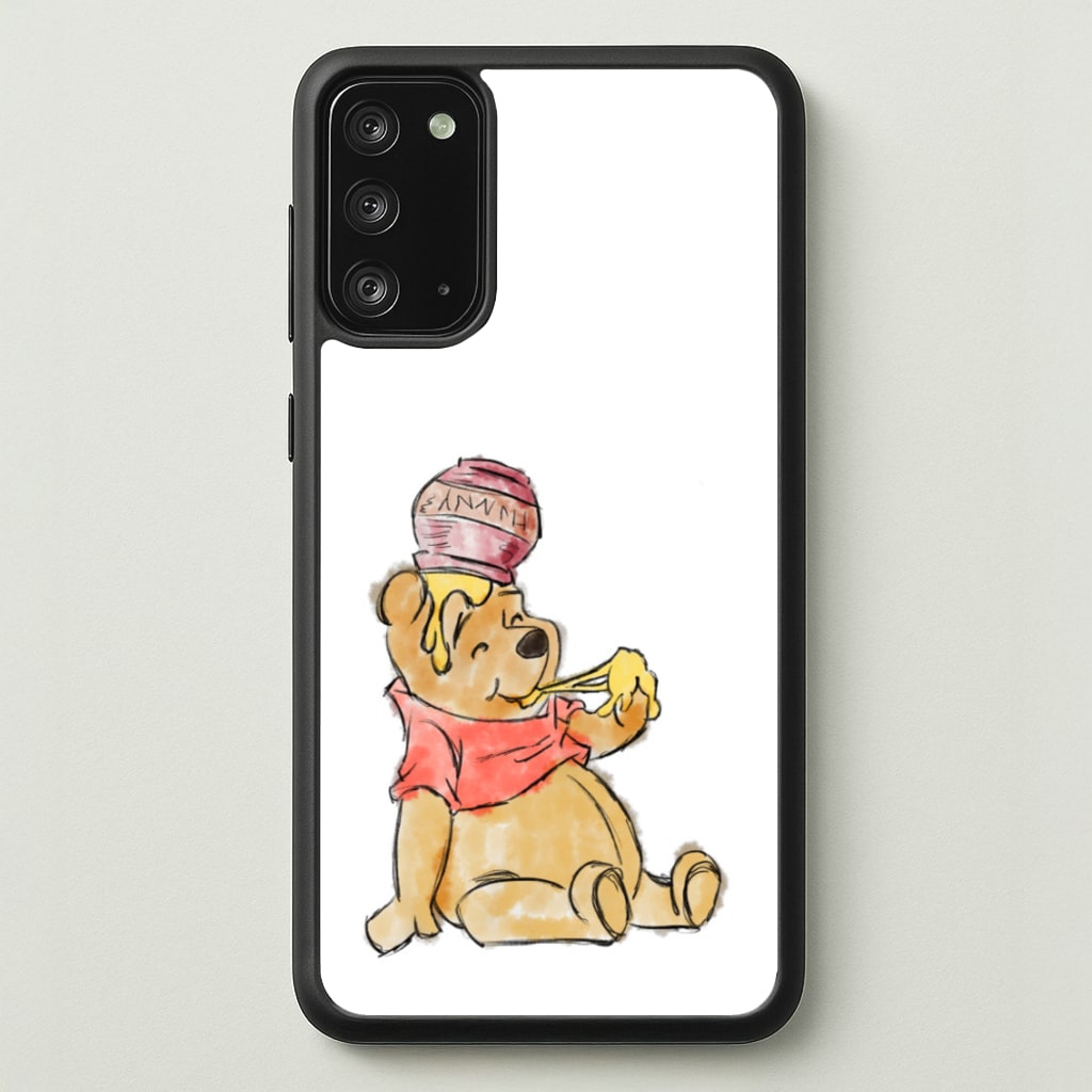 Winnie Sketch - Disney Phone Case for Galaxy Note 20