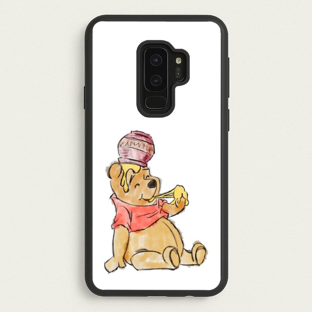 Winnie Sketch - Disney Phone Case for Galaxy S9 Plus