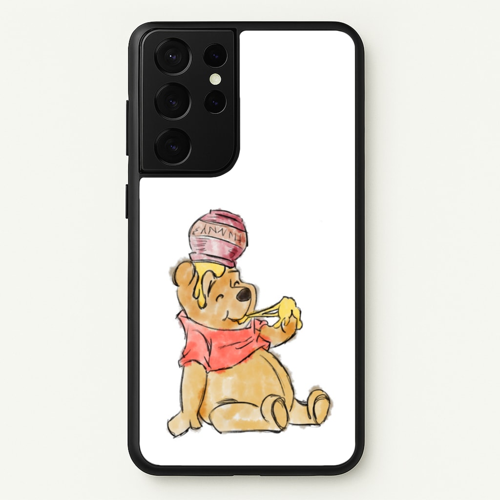 Winnie Sketch - Disney Phone Case for Galaxy S21 Ultra