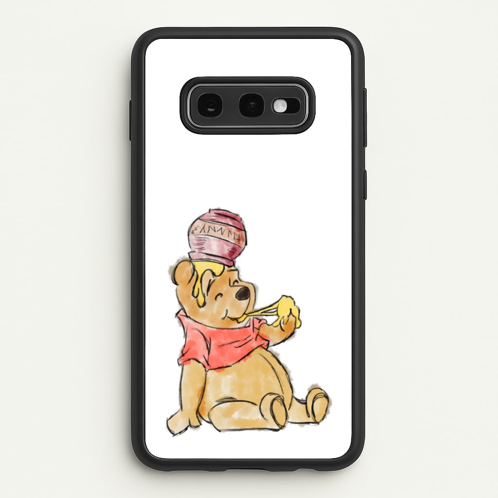 Winnie Sketch - Disney Phone Case for Galaxy S10e