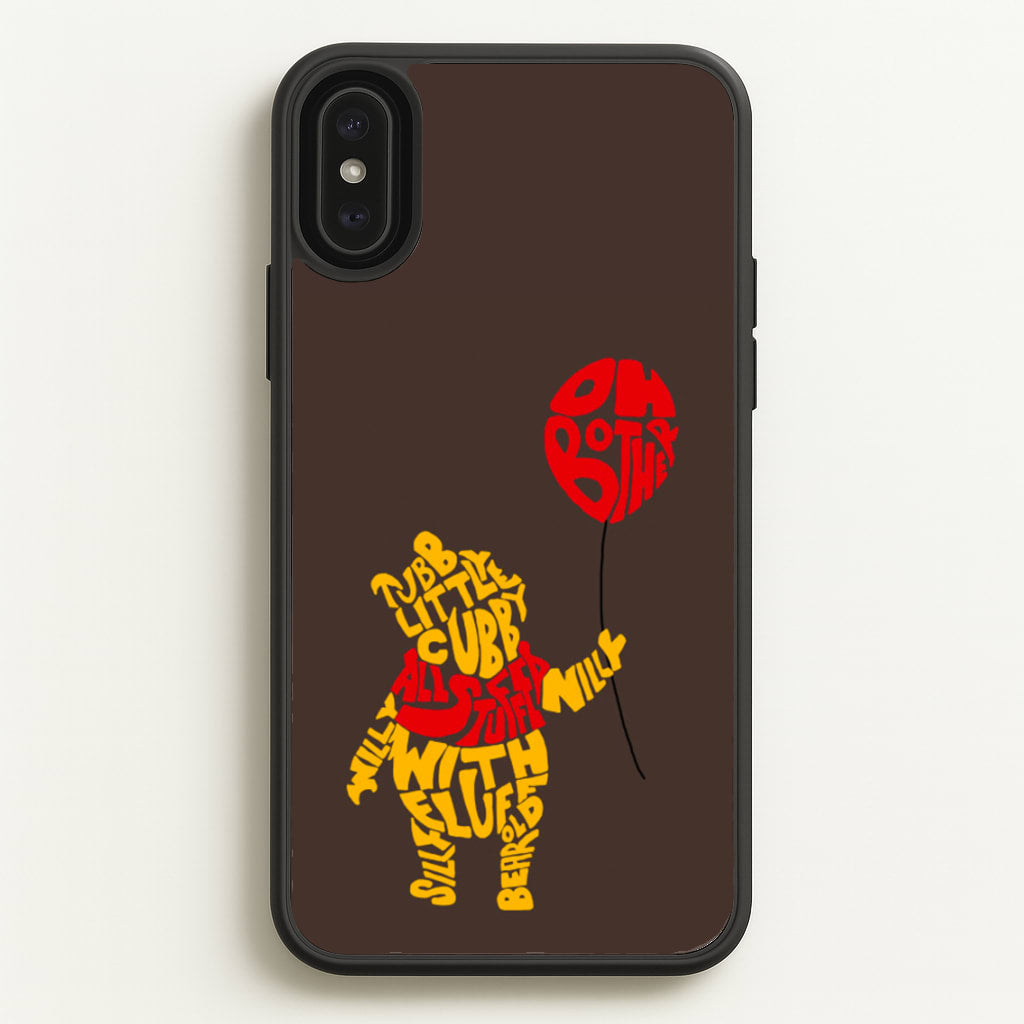 Winnie In Words - Disney Phone Case for iPhone XS Max