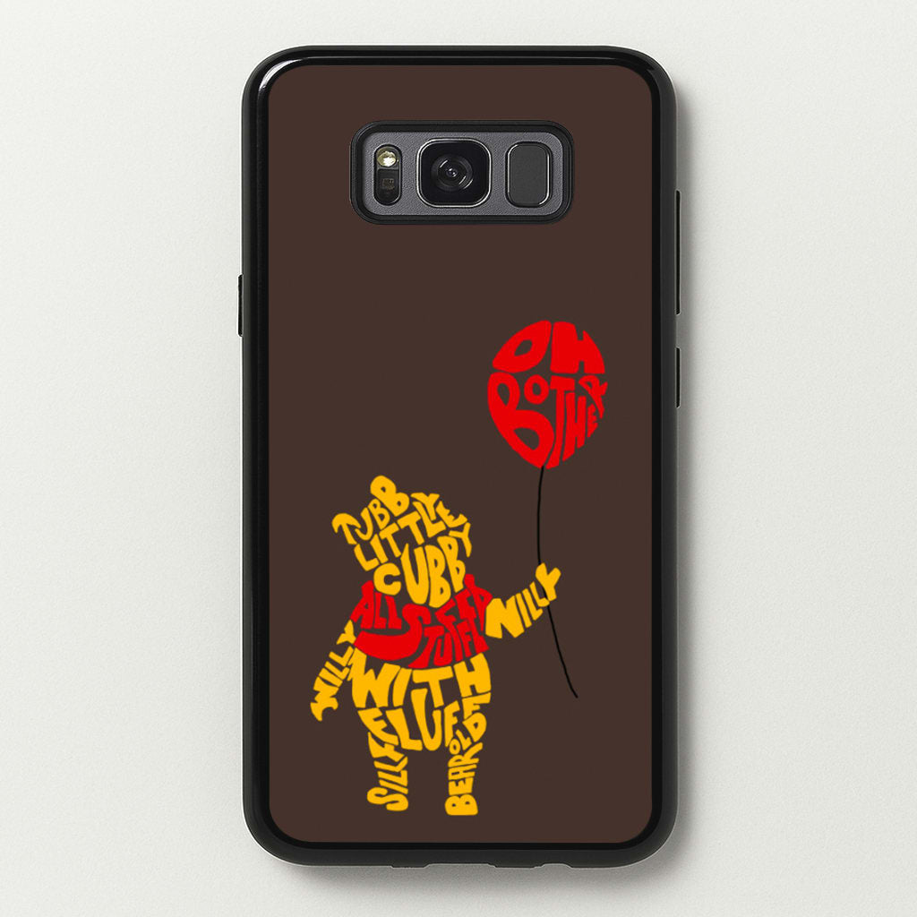 Winnie In Words - Disney Phone Case for Galaxy S8 Plus