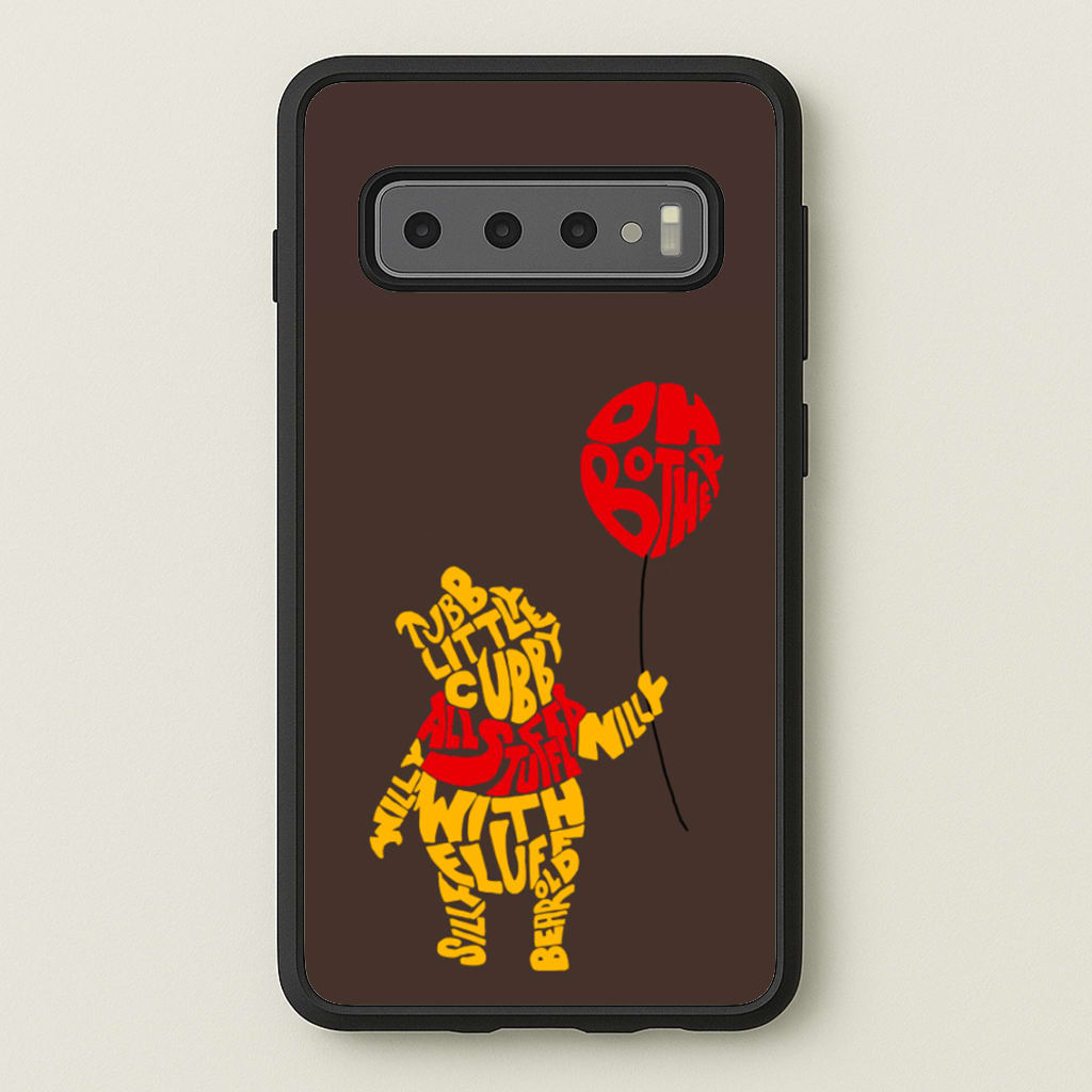 Winnie In Words - Disney Phone Case for Galaxy S10 Plus