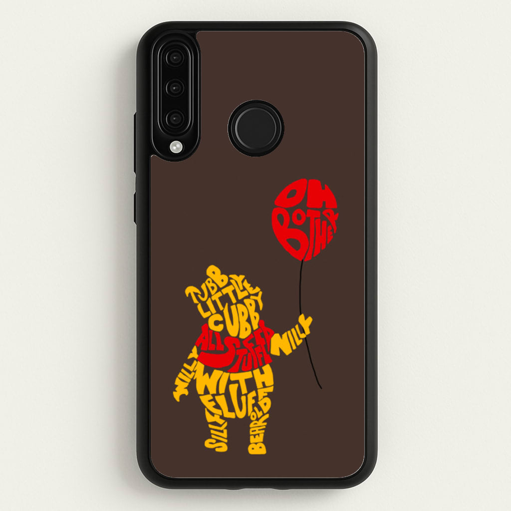 Winnie In Words - Disney Phone Case for Huawei P30 Lite