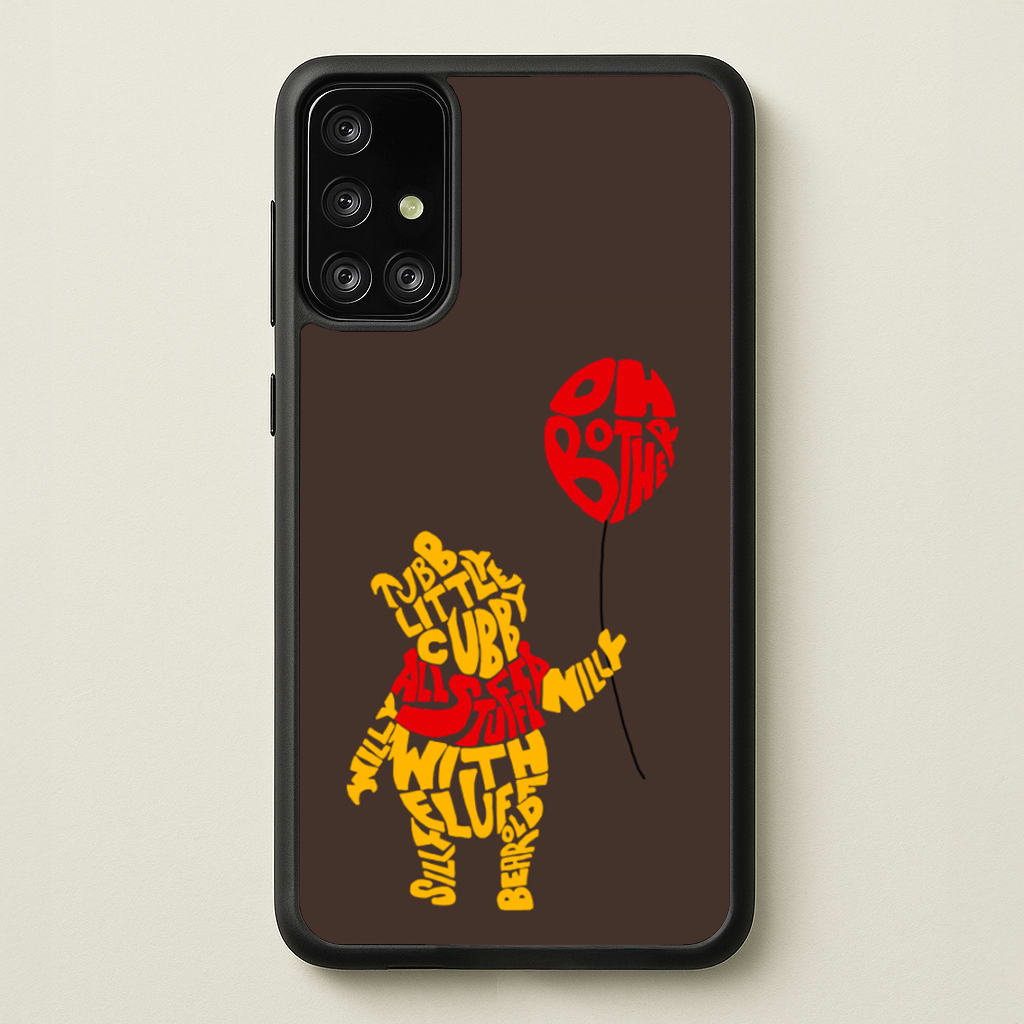 Winnie In Words - Disney Phone Case for Galaxy A71