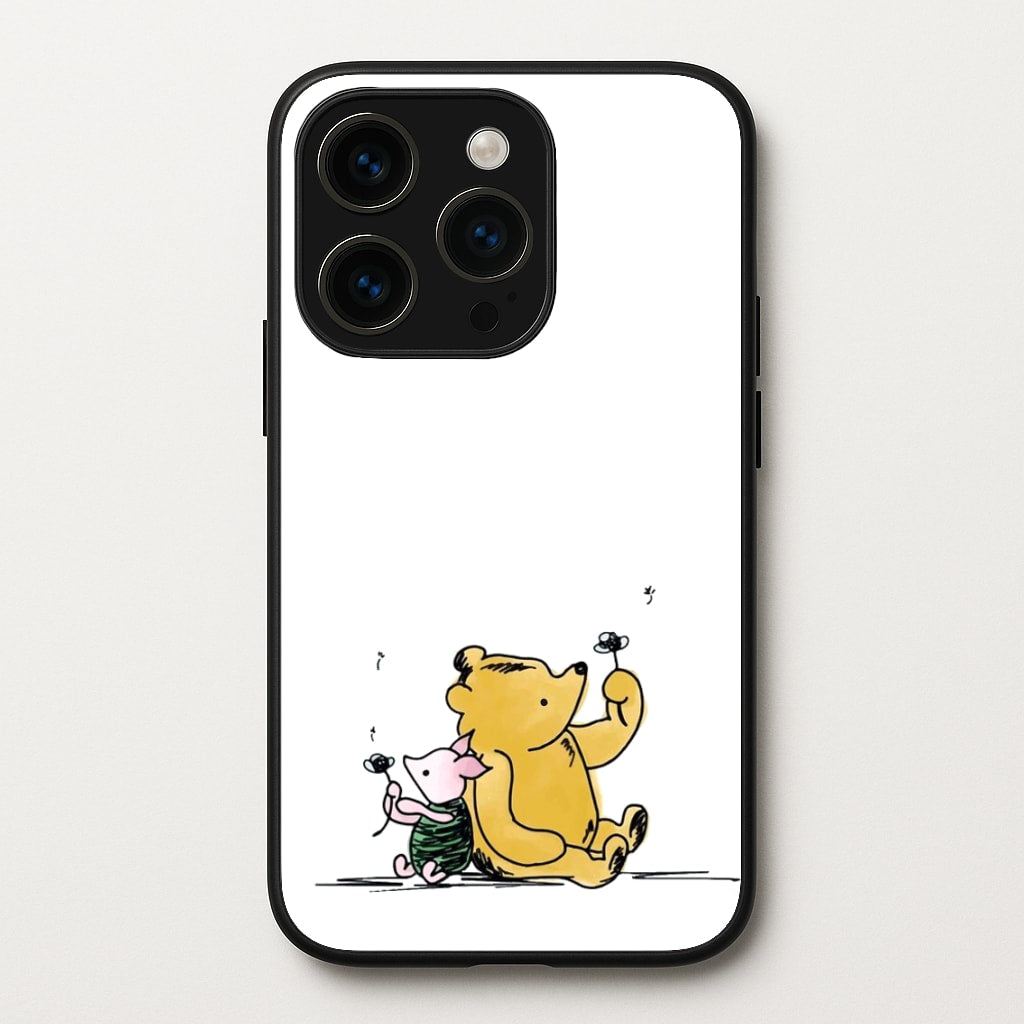Winnie & Pig - Disney Phone Case for iPhone 15 Pro