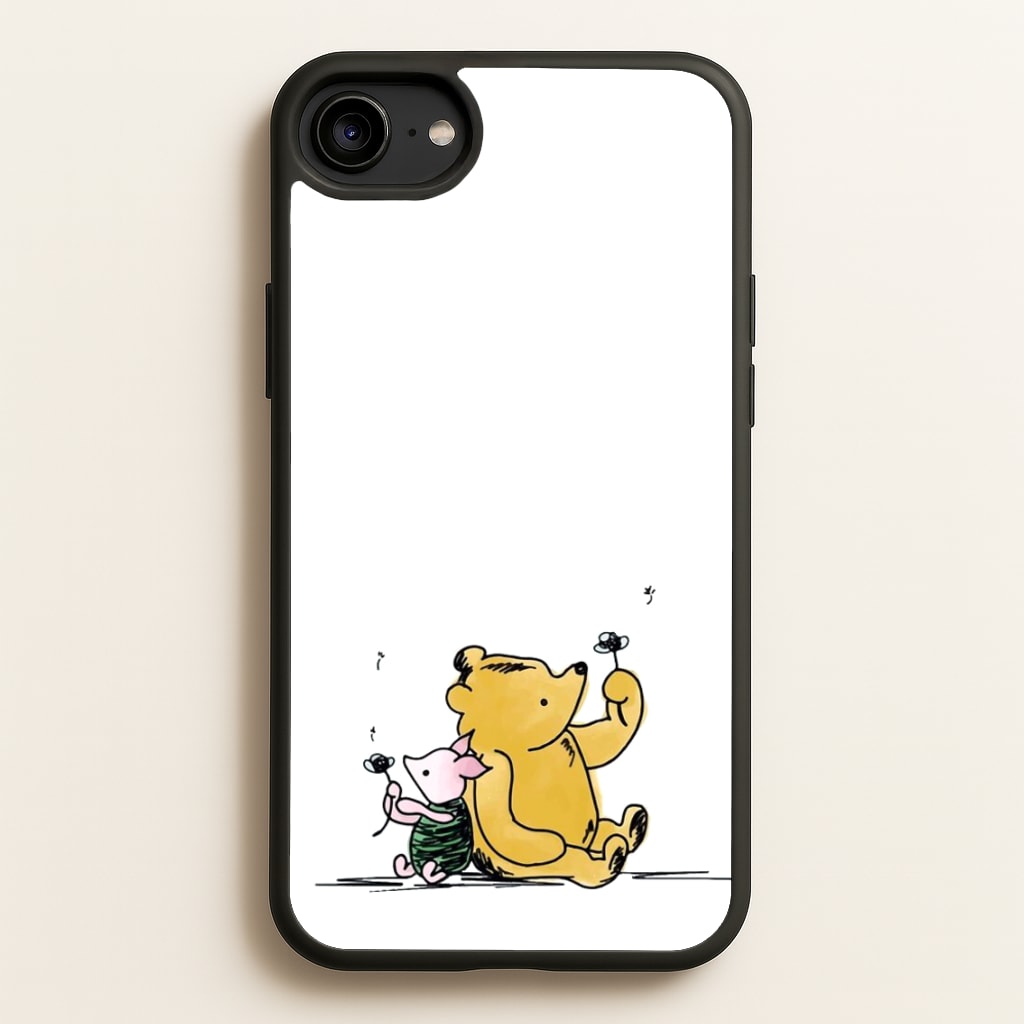 Winnie & Pig - Disney Phone Case for iPhone 6 / 7 / 8 / SE