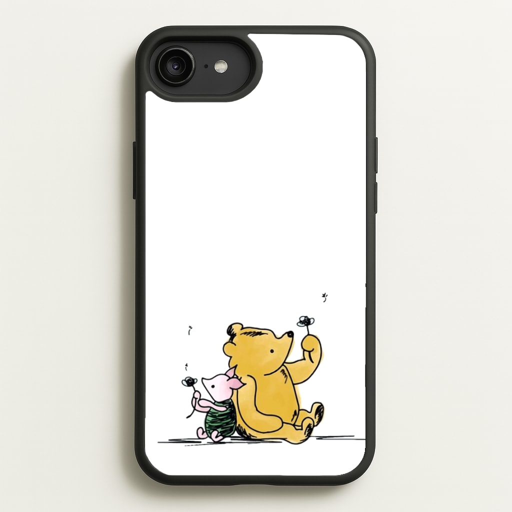 Winnie & Pig - Disney Phone Case for iPhone 6 Plus / 7 Plus / 8 Plus