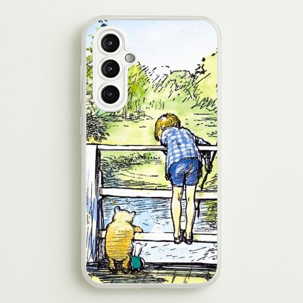 Winnie & Christopher Robin - Disney Phone Case for Galaxy A14