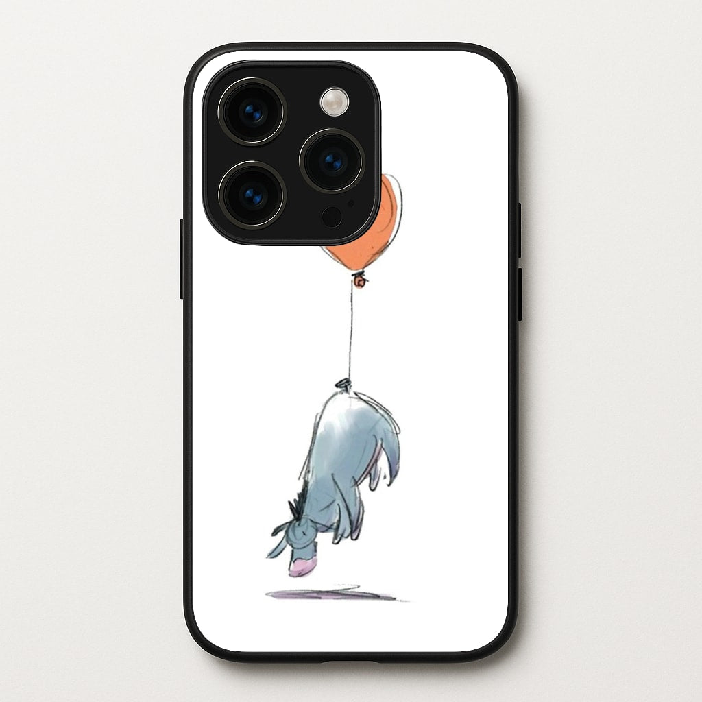 Donkey And His Balloon - Disney Phone Case for iPhone 14 Pro
