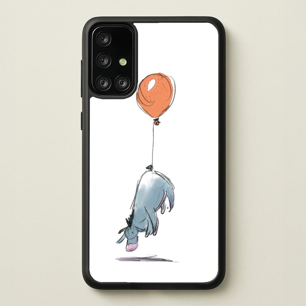 Donkey And His Balloon - Disney Phone Case for Galaxy A71