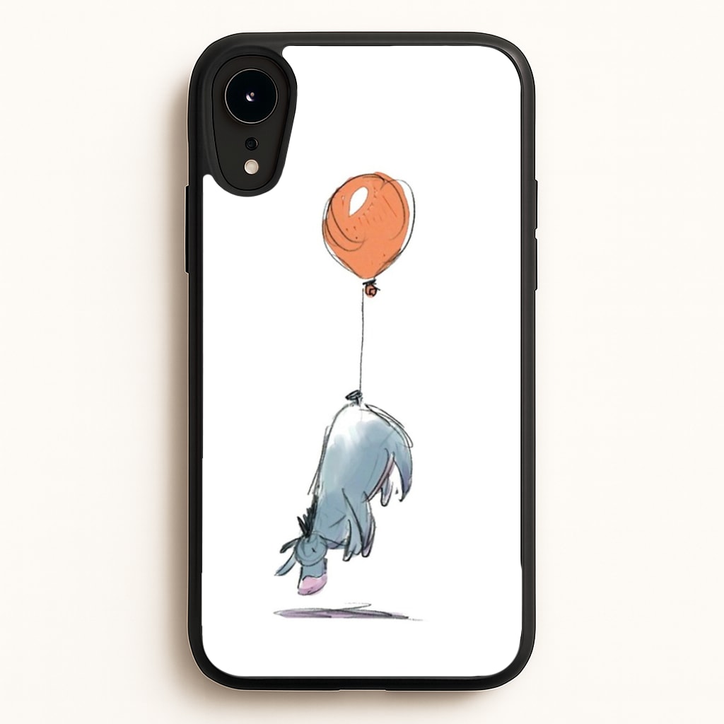 Donkey And His Balloon - Disney Phone Case for iPhone XR
