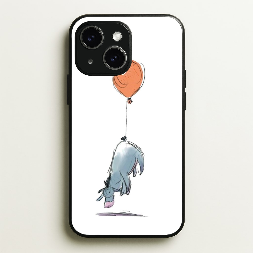 Donkey And His Balloon - Disney Phone Case for iPhone 15