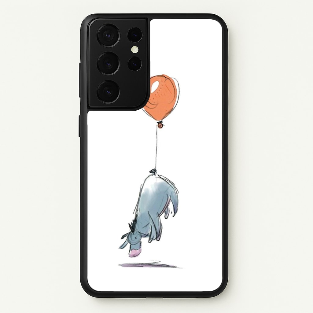 Donkey And His Balloon - Disney Phone Case for Galaxy S21 Ultra