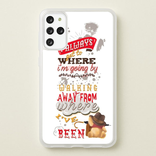 I Always Get Where I'm Going - Winnie Quote - Disney Phone Case for Galaxy S20 Plus