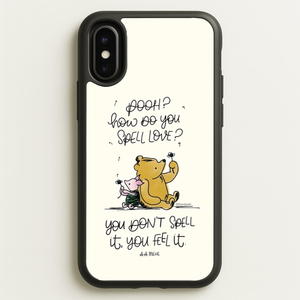 A Tale Of Love - Winnie - Disney Phone Case for iPhone X / XS
