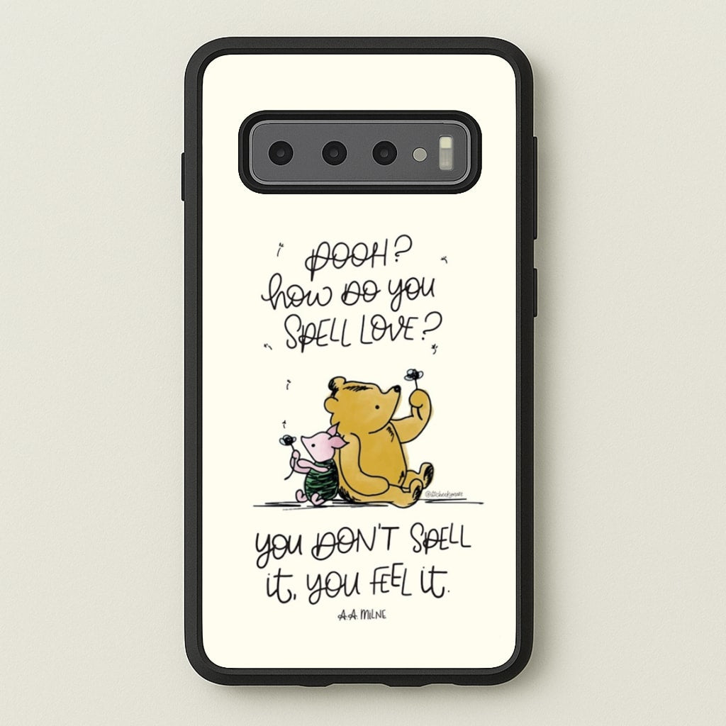 A Tale Of Love - Winnie - Disney Phone Case for Galaxy S10 Plus
