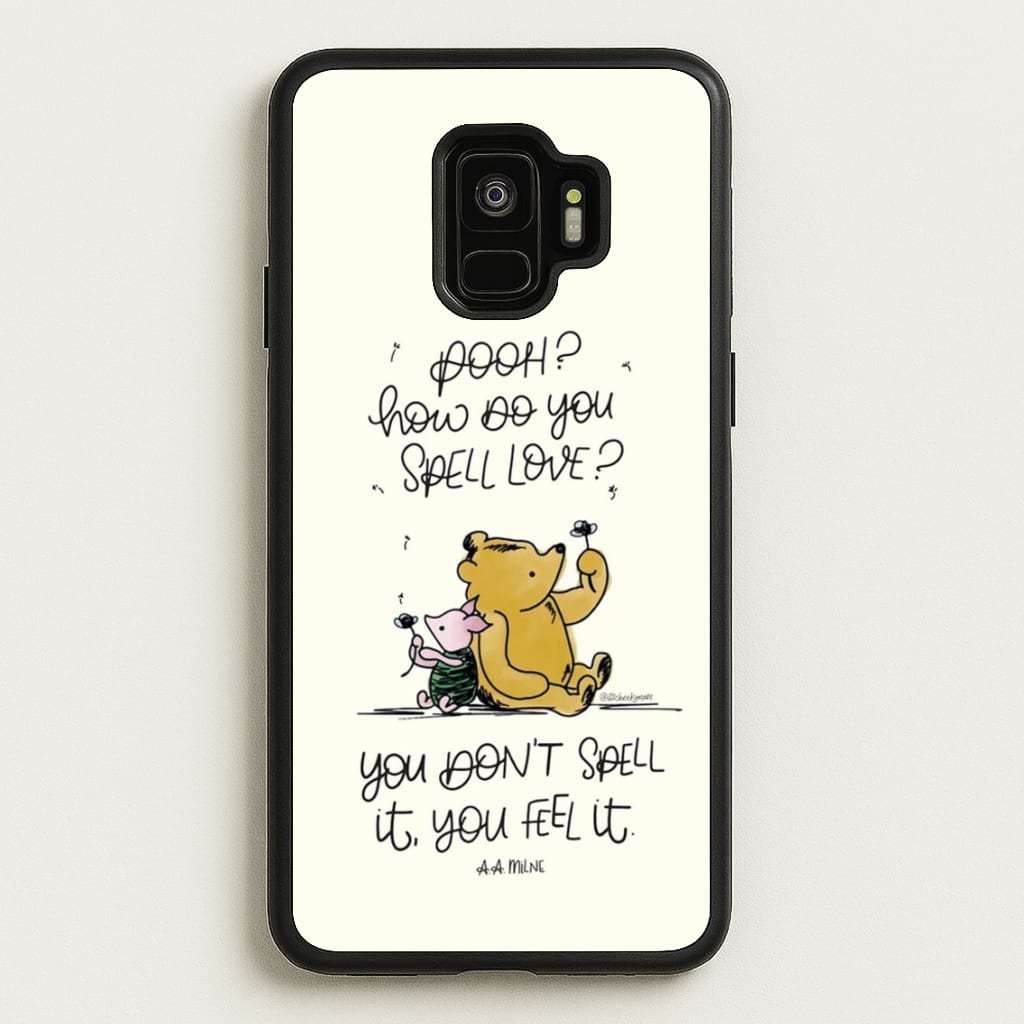 A Tale Of Love - Winnie - Disney Phone Case for Galaxy S9
