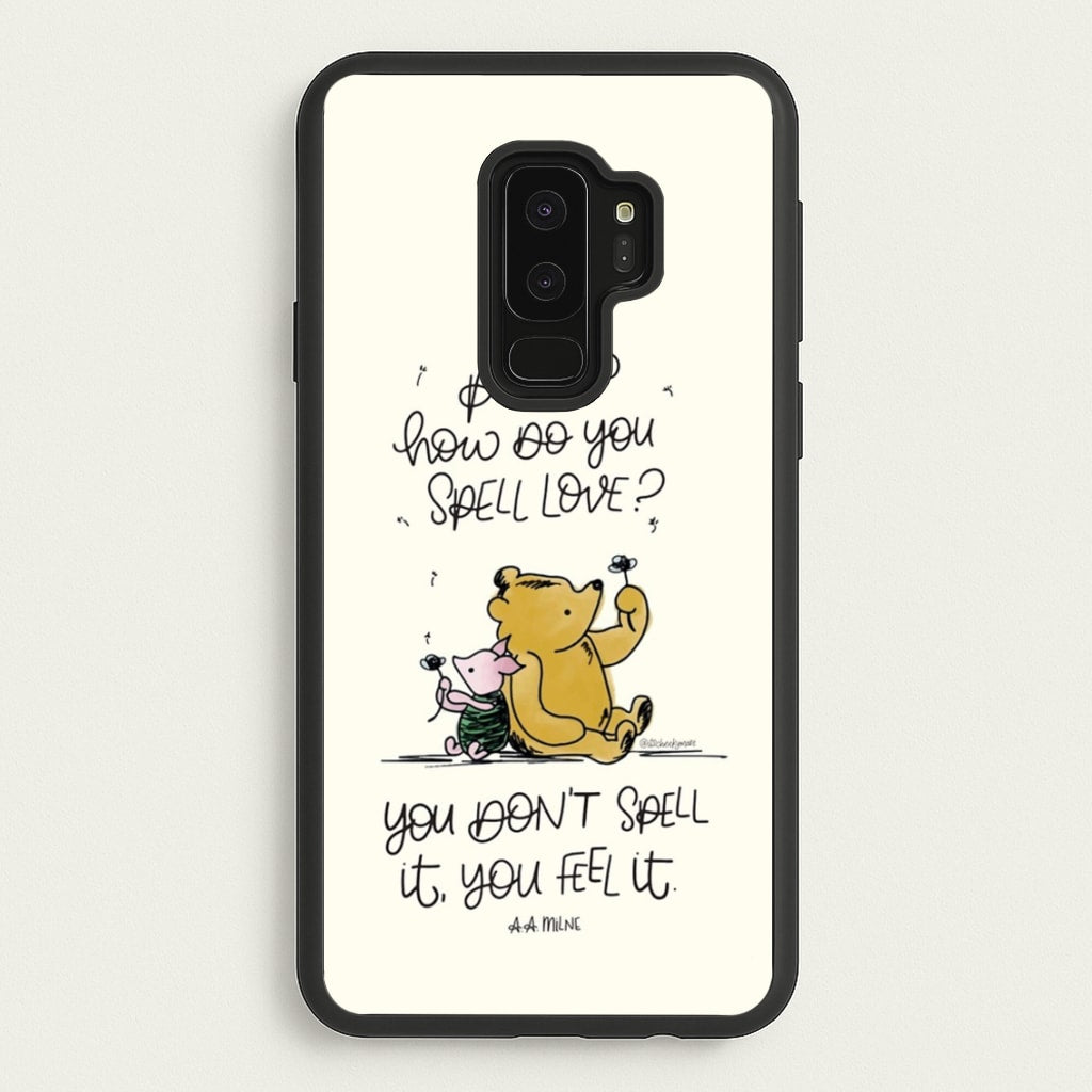 A Tale Of Love - Winnie - Disney Phone Case for Galaxy S9 Plus