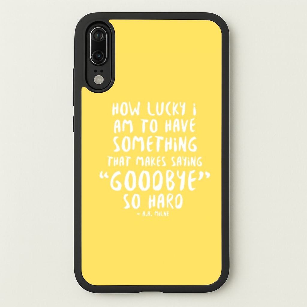 How Lucky I Am - Winnie - Disney Phone Case for Huawei P20