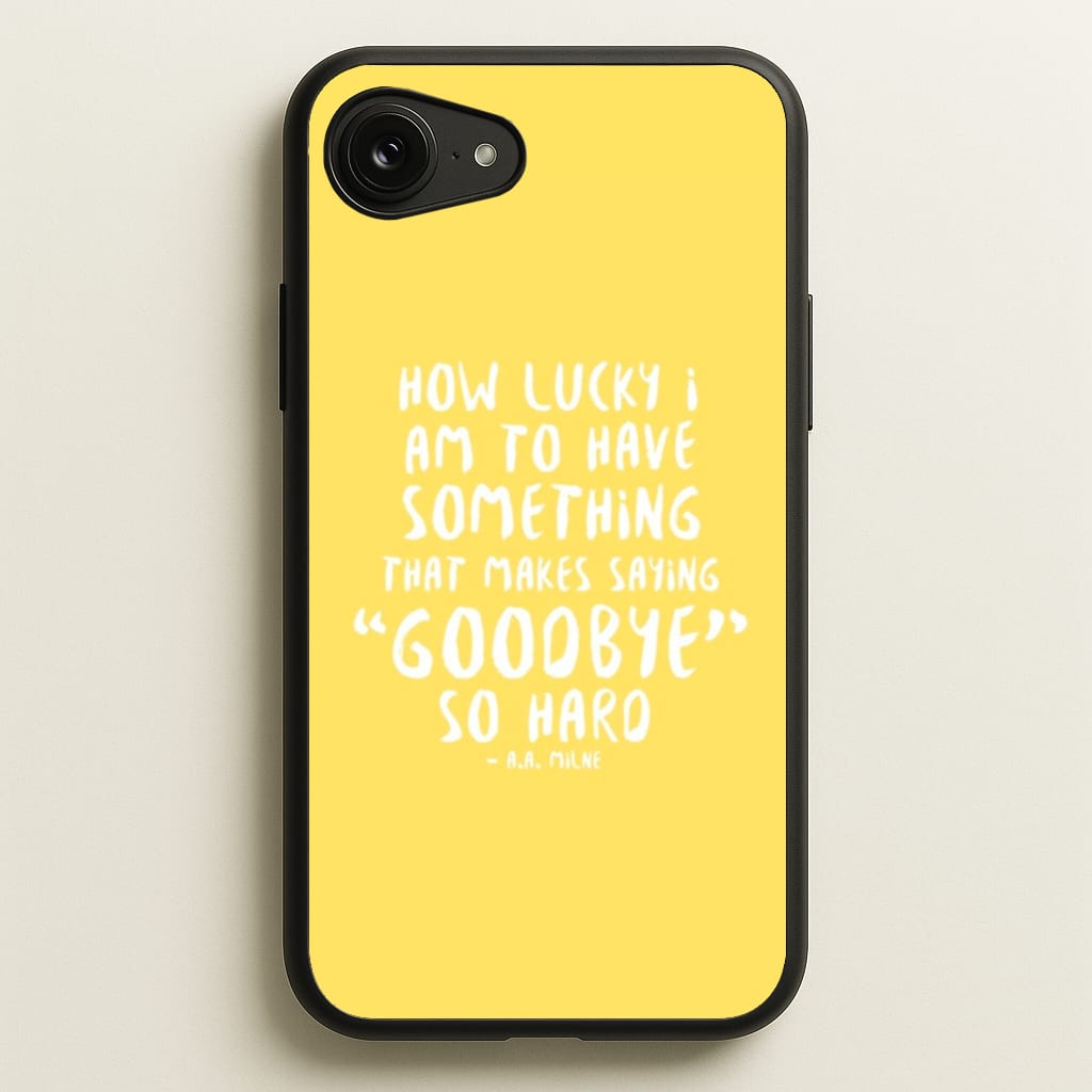 How Lucky I Am - Winnie - Disney Phone Case for iPhone 16e