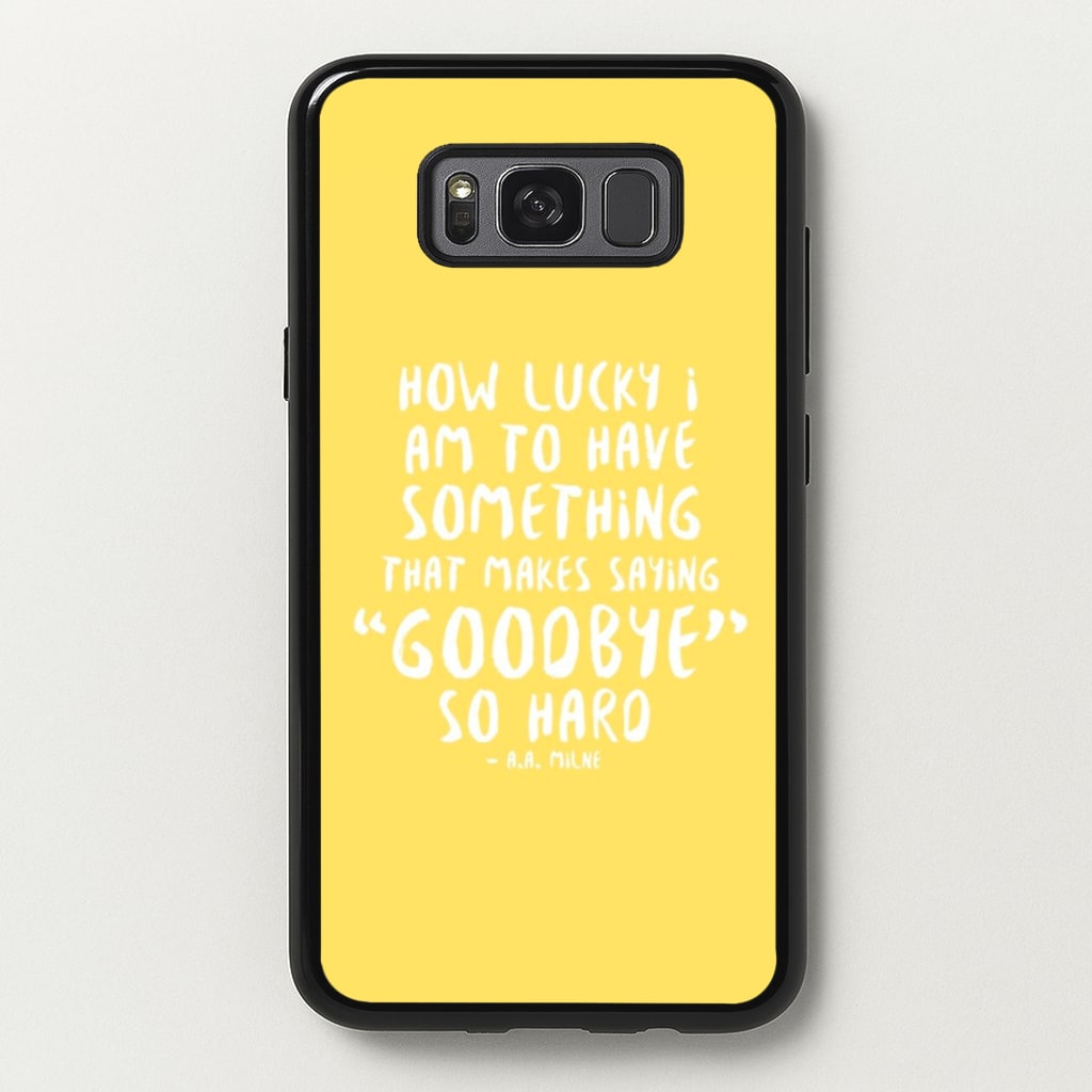How Lucky I Am - Winnie - Disney Phone Case for Galaxy S8 Plus