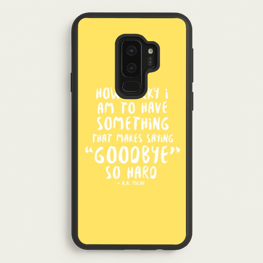 How Lucky I Am - Winnie - Disney Phone Case for Galaxy S9 Plus