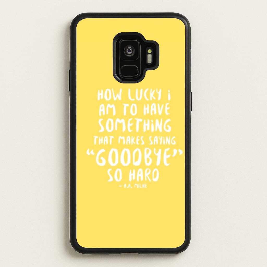 How Lucky I Am - Winnie - Disney Phone Case for Galaxy S9