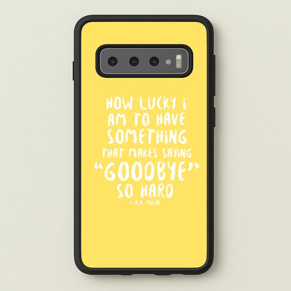 How Lucky I Am - Winnie - Disney Phone Case for Galaxy S10