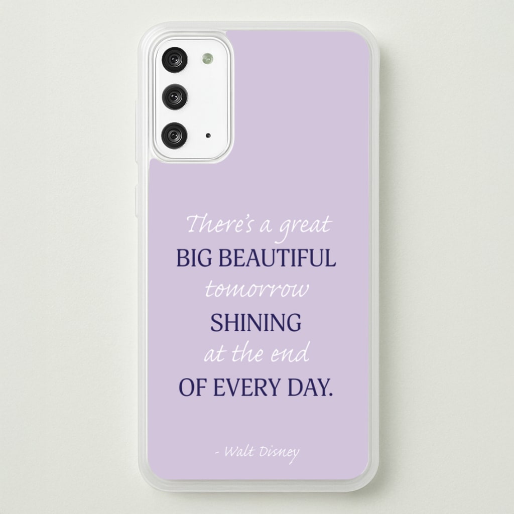 Great Big Beautiful Tomorrow - Disney Phone Case for Galaxy Note 20