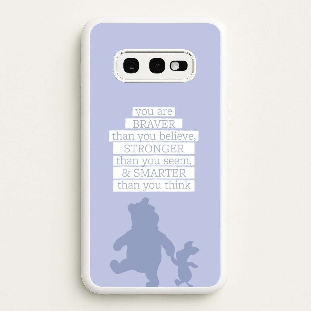 Braver, Stronger, Smarter - Disney Phone Case for Galaxy S10e
