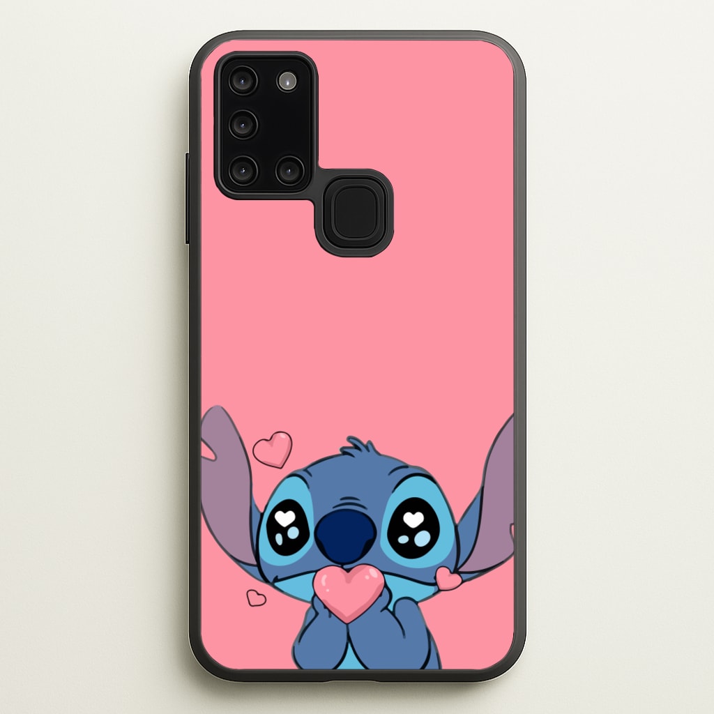 Cute Alien Blue - Disney Phone Case for Galaxy A21s