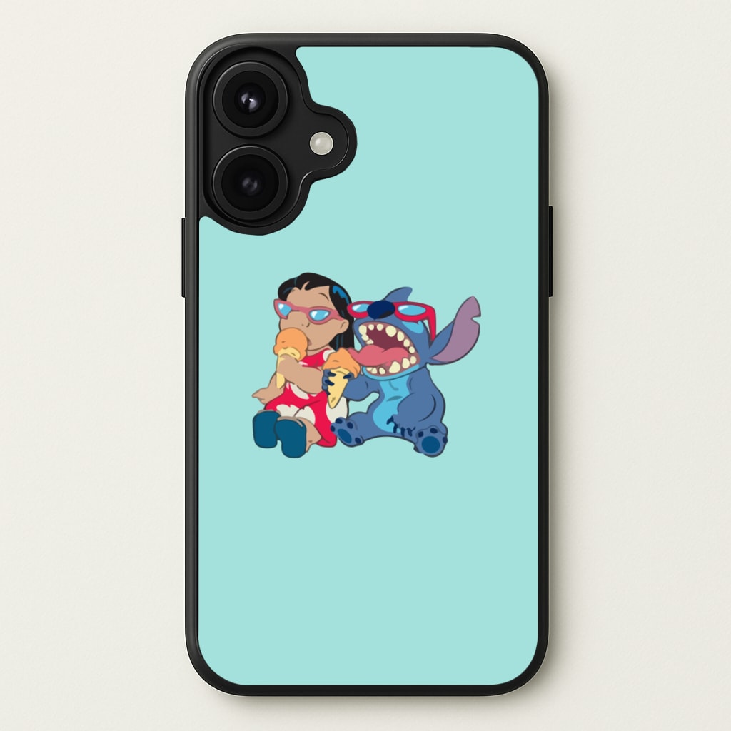 Ice Cream Alien Blue Phone Case for iPhone 17