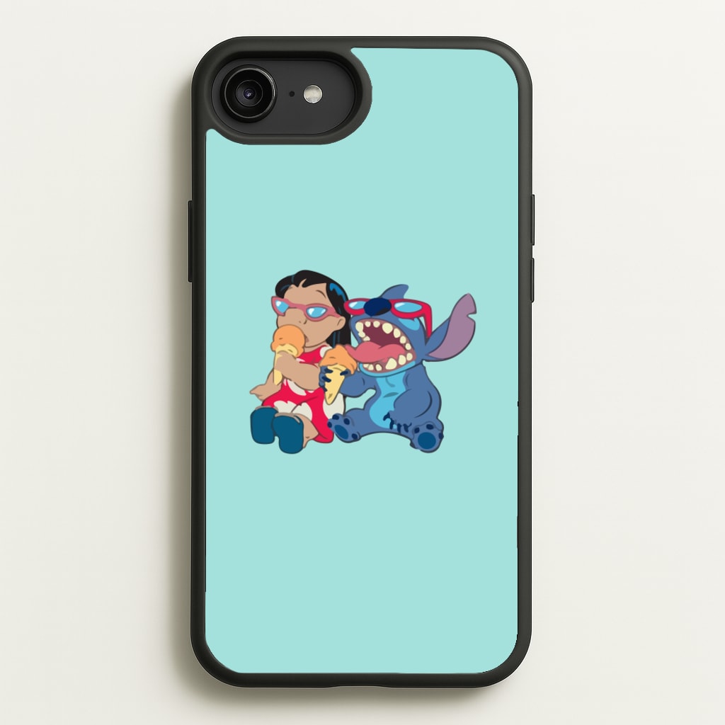 Ice Cream Alien Blue - Disney Phone Case for iPhone 6 Plus / 7 Plus / 8 Plus