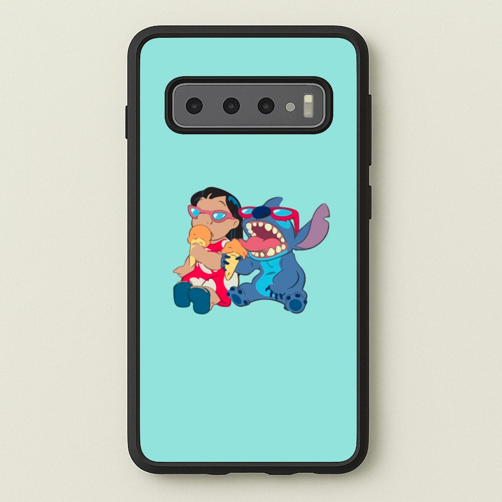 Ice Cream Alien Blue - Disney Phone Case for Galaxy S10 Plus