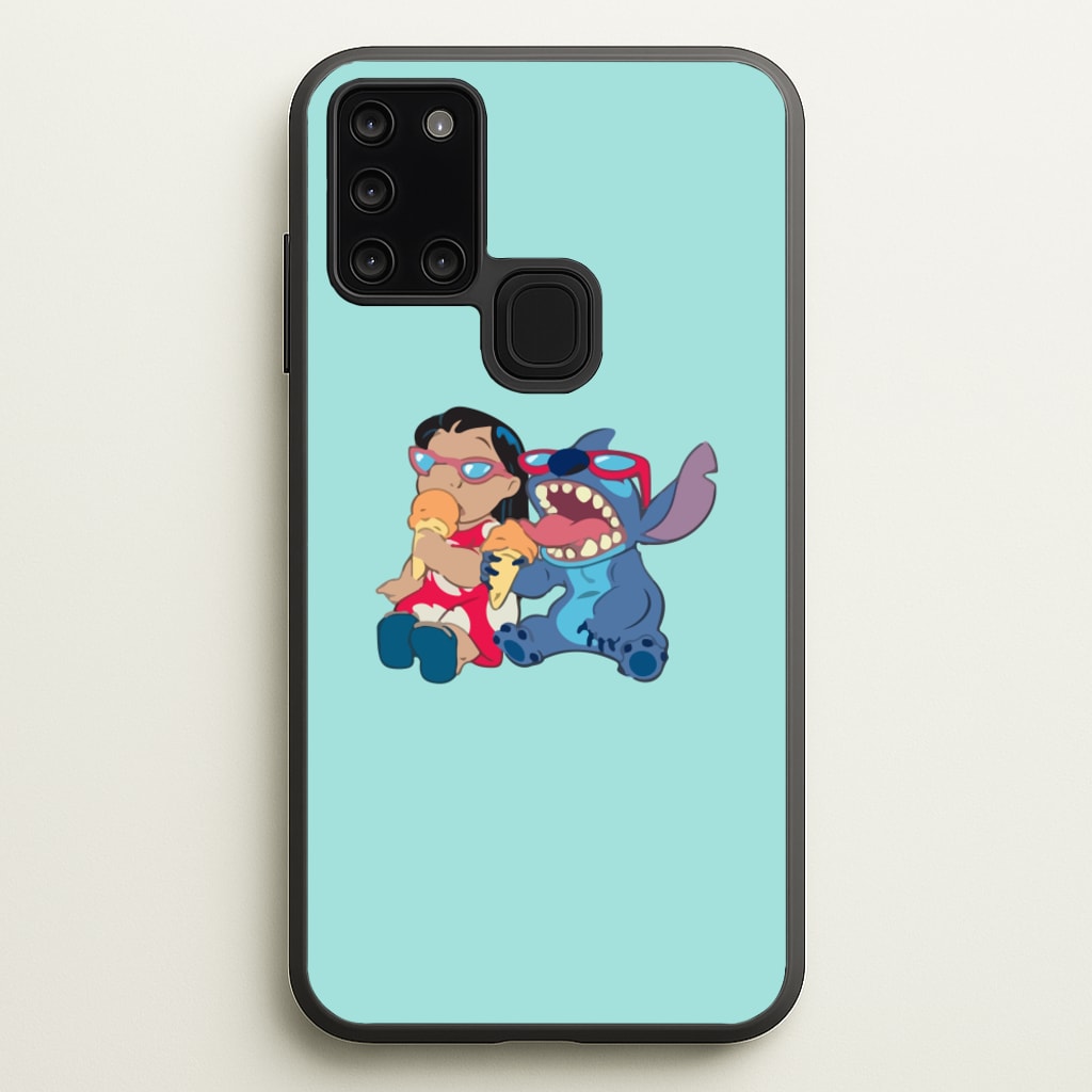 Ice Cream Alien Blue - Disney Phone Case for Galaxy A21s