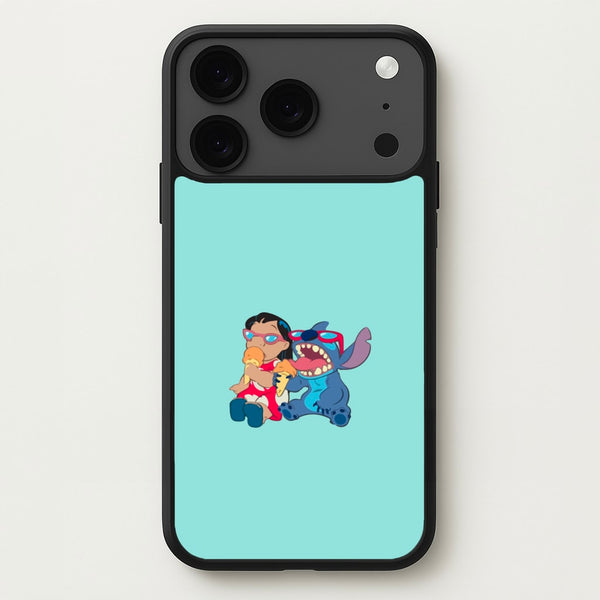 Ice Cream Alien Blue Phone Case for iPhone 17 Pro Max