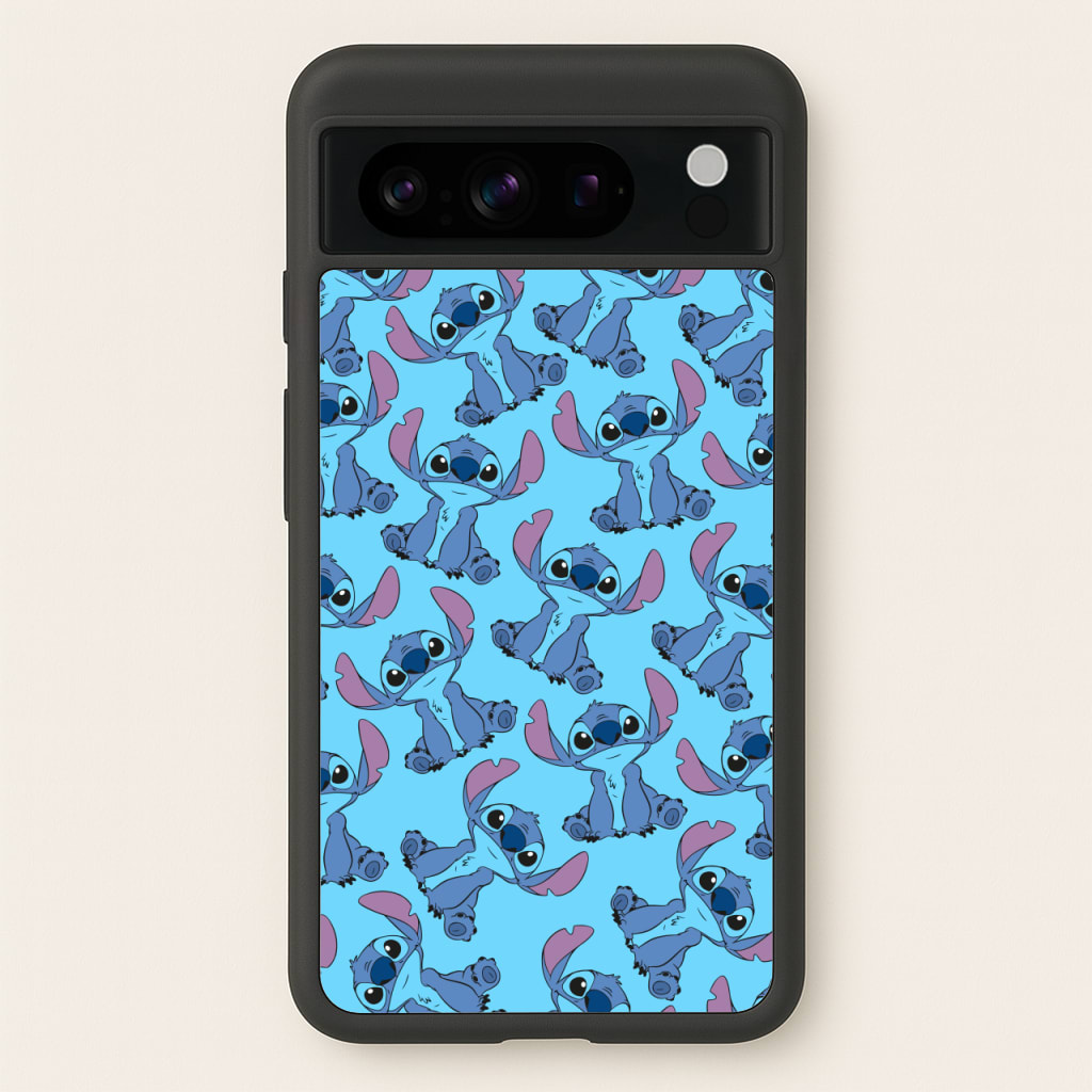 Cute Alien Blue Pattern - Disney Phone Case for Google Pixel 8 Pro