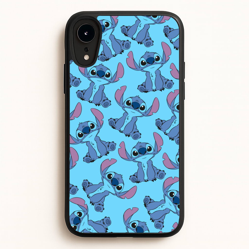 Cute Alien Blue Pattern - Disney Phone Case for iPhone XR