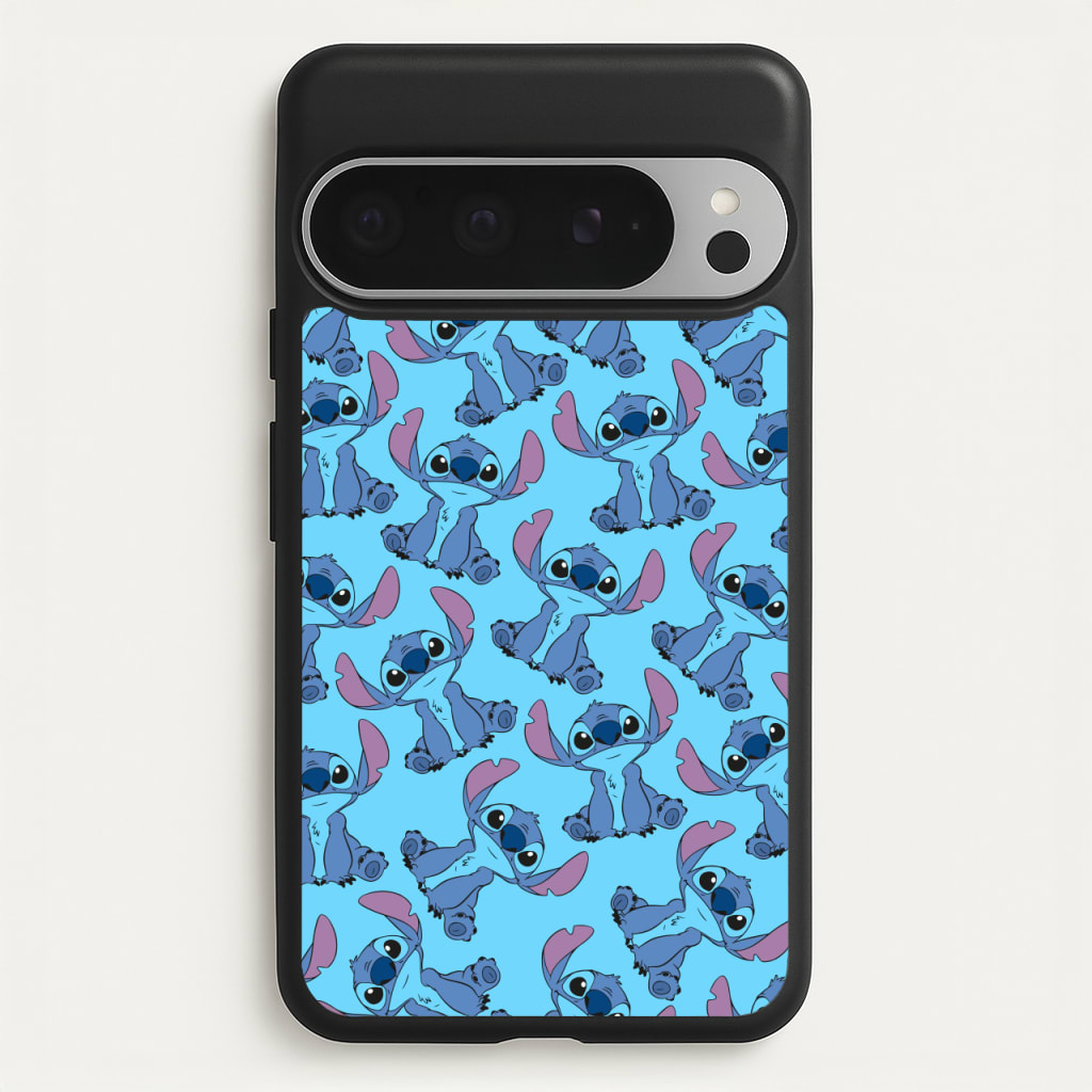 Cute Alien Blue Pattern - Disney Phone Case for Google Pixel 9 Pro XL