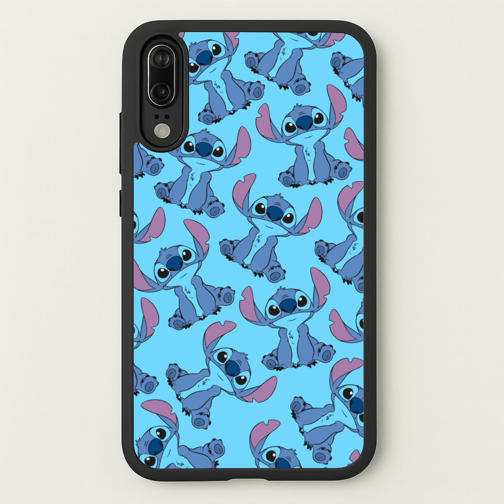 Cute Alien Blue Pattern - Disney Phone Case for Huawei P20