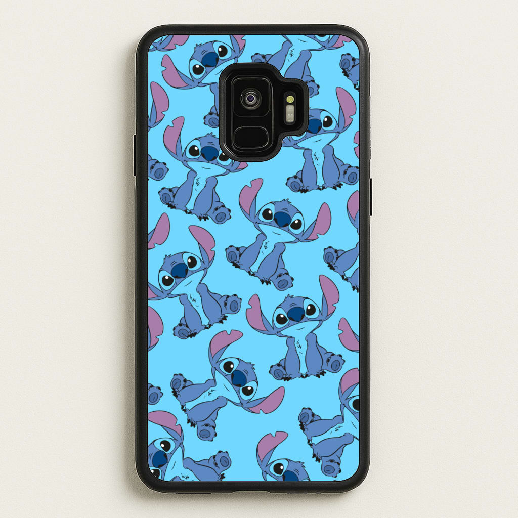 Cute Alien Blue Pattern - Disney Phone Case for Galaxy S9