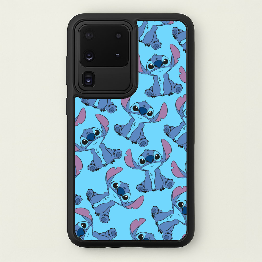 Cute Alien Blue Pattern - Disney Phone Case for Galaxy S20 Ultra