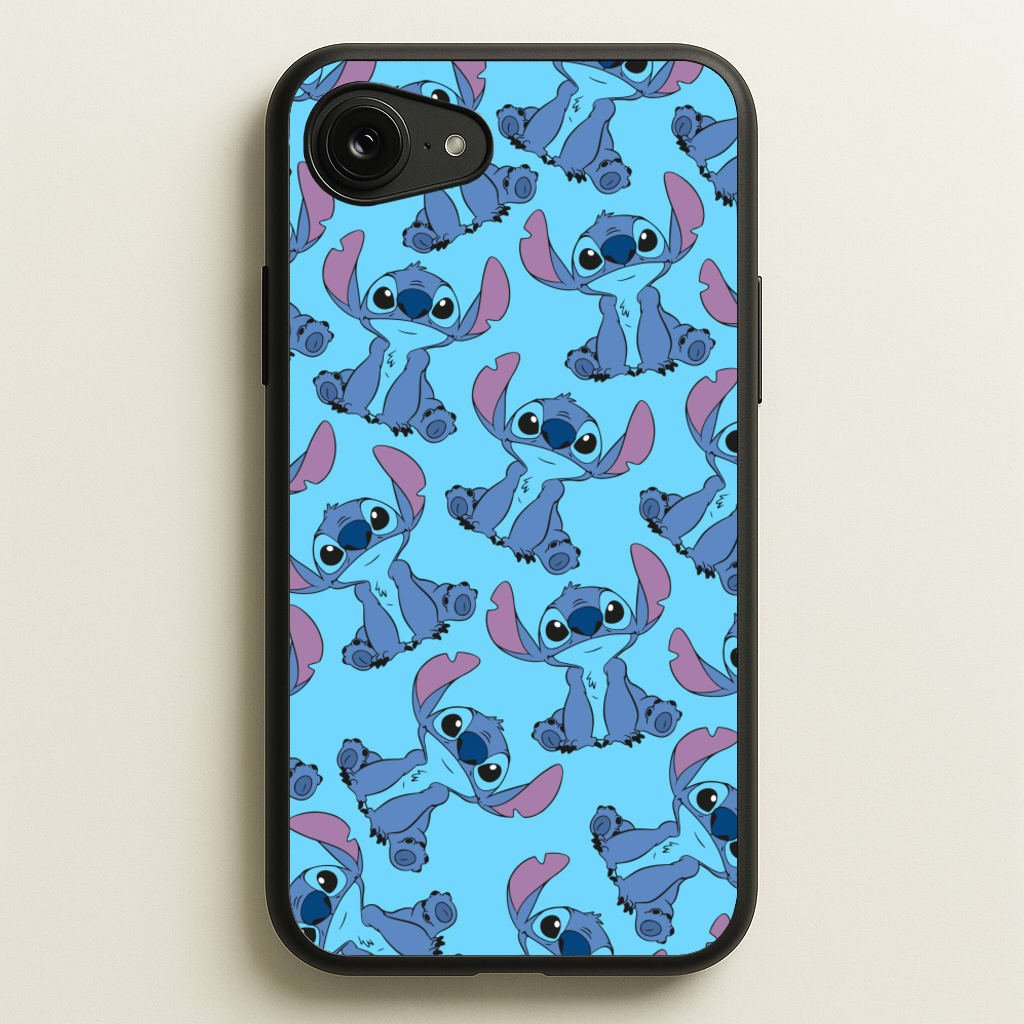 Cute Alien Blue Pattern - Disney Phone Case for iPhone 16e