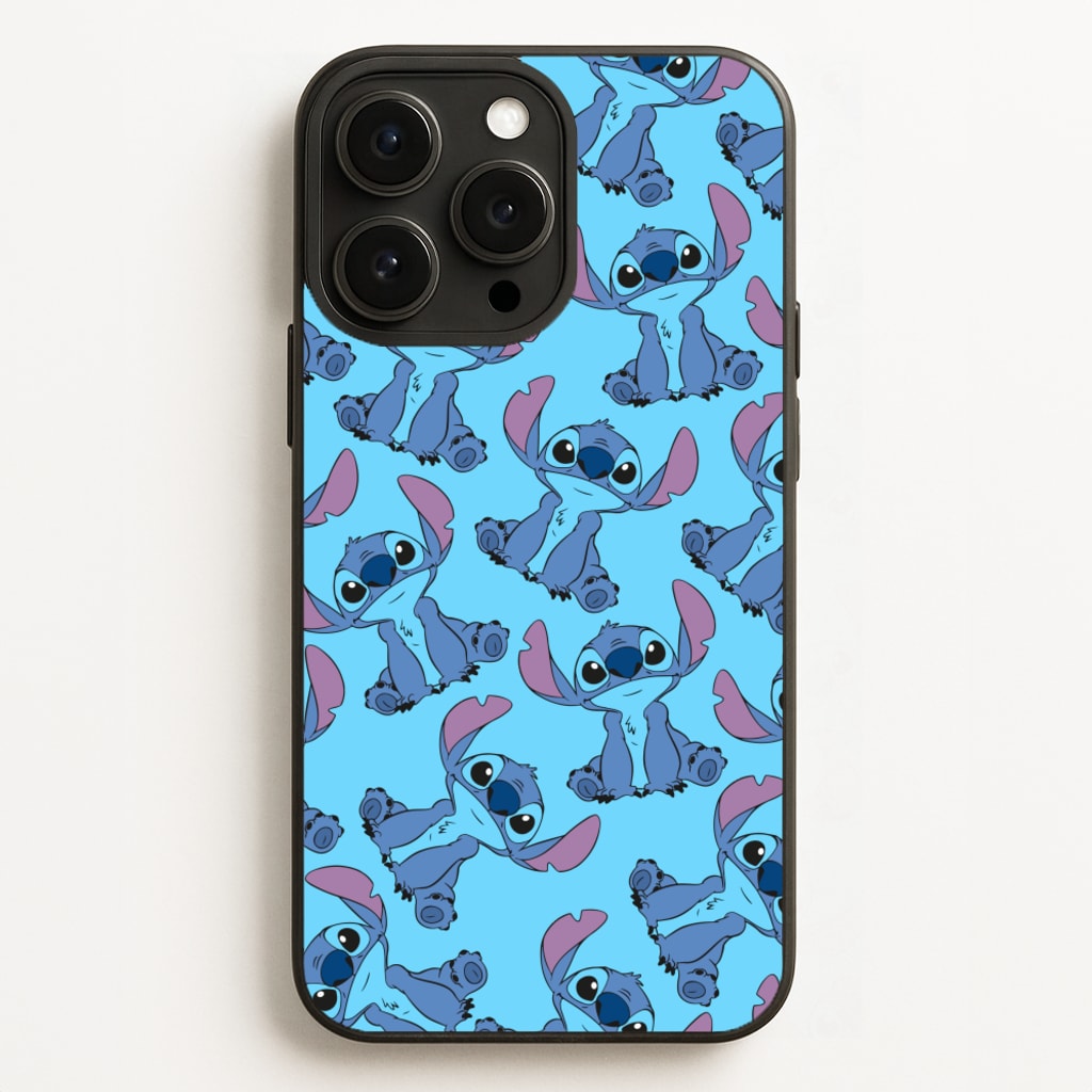 Cute Alien Blue Pattern - Disney Phone Case for iPhone 12 Pro Max