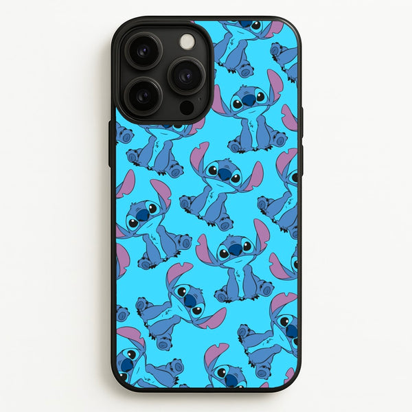 Cute Alien Blue Pattern - Disney Phone Case for iPhone 13 Pro Max